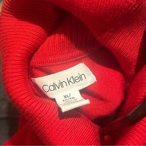 Calvin Klein Women’s Red Turtleneck Sweater
